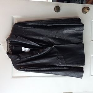 Saks Fifth Avenue Size 6 Black Sequin Blazer NWT